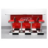 RESTORED COCA-COLA CHEST COOLER BAR WITH STOOLS