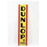 DUNLOP TIRES PORCELAIN VERTICAL SIGN