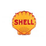 1940'S SHELL S/S EMBOSSED NEON 48' DEALER SIGN