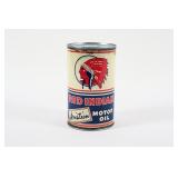 RED INDIAN AVIATION MOTOR OIL IMPERIAL QUART CAN