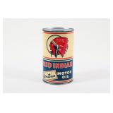 RED INDIAN AVIATION MOTOR OIL IMPERIAL QUART CAN