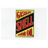 EARLY SHELL GASOLINE MOTOR OIL PORCELAIN SIGN