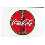 1936 COCA-COLA 'WATERMELON' TIN BOTTLE SIGN