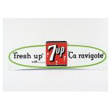 7UP 'FRESH UP' PORCELAIN DELIVERY TRUCK TOPPER S
