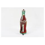 1933 COCA-COLA CHRISTMAS BOTTLE TIN THERMOMETER