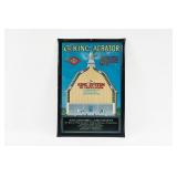 THE KING AERATOR TIN OVER CARDBOARD SIGN