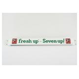 'FRESH UP' WITH 7UP PORCELAIN PUSH BAR