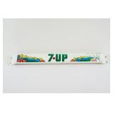 1970'S 7UP PETER MAX STYLE PAINTED METAL PUSH BAR