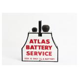 ATLAS BATTERY SERVICE PORCELAIN TOOL BOX