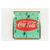 1950'S DRINK COCA-COLA FISHTAIL ELECTRIC PAM CLOCK