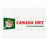 SMALL CANADA DRY BEVERAGES PORCELAIN KICK PLATE