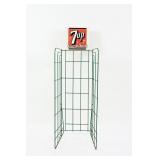 7UP 'TAKE SOME HOME TODAY' WIRE BOTTLE RACK