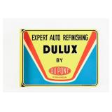 1964 DU PONT DULUX  D/S PAINTED METAL FLANGE SIGN