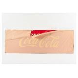 NOS 1950'S DRINK COCA-COLA EMBOSSED TIN SIGN