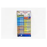 SUNOCO CUSTOM-BLENDED GASOLINES TIN CHART SIGN