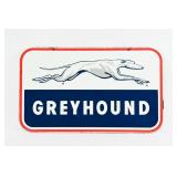 GREYHOUND DOUBLE SIDED PORCELAIN HANGER SIGN