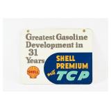 SHELL PREMIUM WITH TCP CARDBOARD RACK SIGN