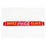 1958 FRENCH BUVES COCA-COLA GLACE PORC. PUSH BAR