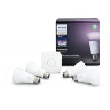 Hue White & Colour Ambiance A19 4 Pack Starter Kit