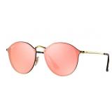 Ray-Ban Unisex RB3574N Round Sunglasses, Mirror