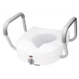 Carex E-Z Lock Raised Toilet Seat with Adjustable