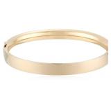 14k Yellow Gold-Filled Polished Hinged Bracelet