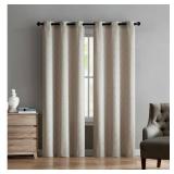 Jacquard Circle Medallion Grommet Curtain Panels (