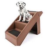 Deluxe 3 Steps Ladder for Dogs- Foldable- up to 35