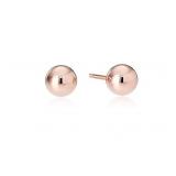 14k Rose Gold Ball Stud Earrings (4mm)