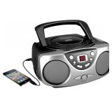Sylvania SRCD243M-Black Portable CD Radio