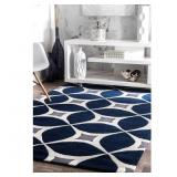 nuLOOM Hand Tufted Gabriela Area Rug- Navy- 8