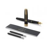 Parker Sonnet Fountain Pen- Black Lacquer with Gol