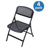 Flex One Folding Chair- Black- 4-Pack