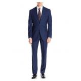 Perry Ellis Men's Slim Fit Suit with Hemmed Pant-