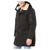 AX Armani Exchange Men's Faux-Wool Hood Zip-Up Tre