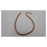 10k Gold Plated Cuban Curb Chain Necklace, 20'