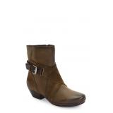 Miz Mooz Women's Elwood Ankle Bootie, Army, Size