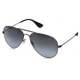 Ray-Ban Aviator Sunglasses in Black Polarized,