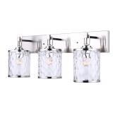 Canarm Cala 3 Light Vanity Light with Watermark Gl