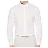 Perry Ellis Men's Slim Fit Long Sleeve Solid Linen