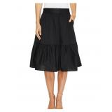 Splendid Women's Tropical Floral Skirt- Black- L