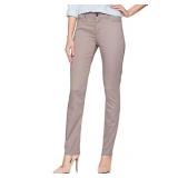 LEE Women's Fit Rebound Slim Straight Jean- Brown