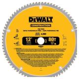 DEWALT DW3128 Series 20 12-Inch 80 Tooth ATB Thin