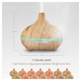 VicTsing 300ML Essential Oil Diffuser- Wood Grain