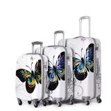 Archibolt 3-Piece Luggage Set Suitcase Rolling Spi
