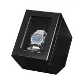 Boxy Wooden Single Watch Winder Box (Carbon Fiber