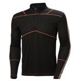 Helly Hansen Active Half-Zip Base Layer Top- Black