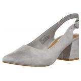 Steve Madden Women's Duskyc Sandal- Grey Micro- 6.