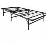Lucid Foldable Metal Platform Bed Frame and Mattre