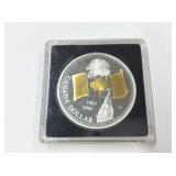 2005 Canadian Gold Plated Proof Silver Dollar